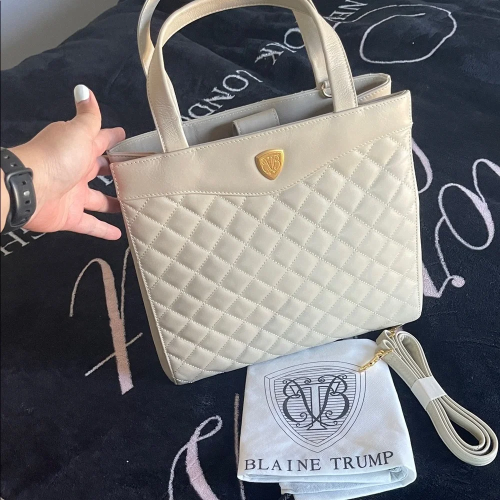Blaine Trump Quilted Shoulder Bag